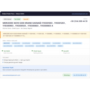 MERCEDES W210 E200 KRANK KASNAĞI MERCEDES W210 E200 KRANK KASNAĞI