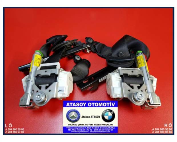 MERCEDES W204 EMNİYET KEMERİ SOL MERCEDES W204 EMNİYET KEMERİ SOL