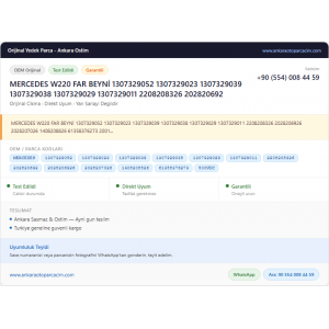 MERCEDES W220 FAR BEYNİ 1307329052