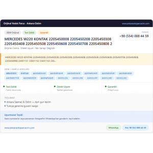 MERCEDES W220 KONTAK 2205450008 2205450208 MERCEDES W220 KONTAK 2205450008 2205450208