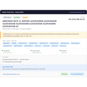 MERCEDES W215 CL KONTAK A2205450008 MERCEDES W215 CL KONTAK A2205450008