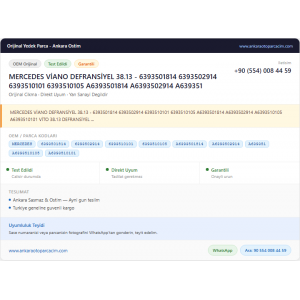 MERCEDES VİANO DEFRANSİYEL 38.13 - MERCEDES VİANO DEFRANSİYEL 38.13 -