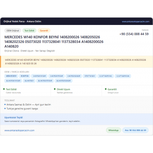 MERCEDES W140 KONFOR BEYNİ 1408200026