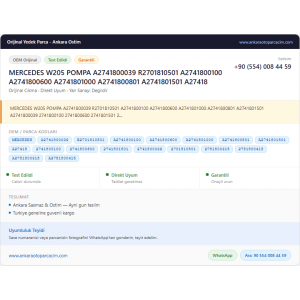 MERCEDES W205 POMPA A2741800039 R2701810501