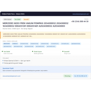 MERCEDES W203 FREN VAKUM POMPASI