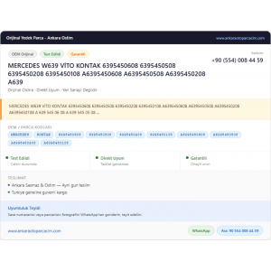 MERCEDES W639 VİTO KONTAK 6395450608