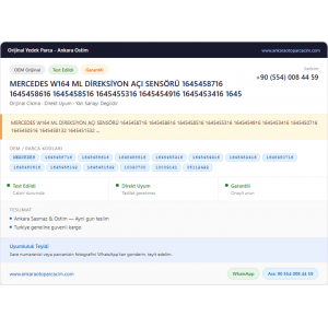MERCEDES W164 ML DİREKSİYON AÇI