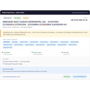 MERCEDES W221 S320CDI DEFRANSİYEL 265