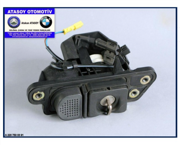 MERCEDES W220 BAGAJ KİLİDİ 2207500391 MERCEDES W220 BAGAJ KİLİDİ 2207500391