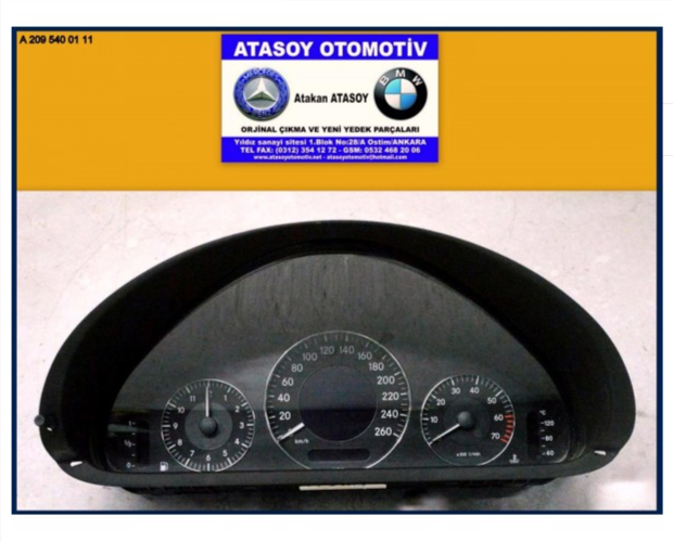 MERCEDES W209 CLK200 KADRAN 2095400111 MERCEDES W209 CLK200 KADRAN 2095400111
