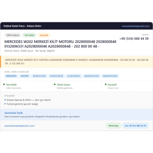 MERCEDES W202 MERKEZİ KİLİT MOTORU