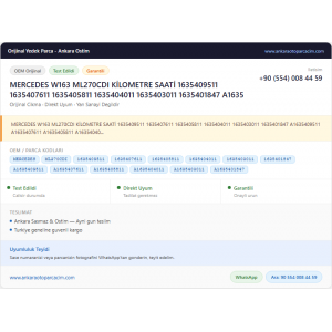 MERCEDES W163 ML270CDI KİLOMETRE SAATİ