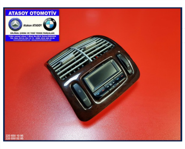 MERCEDES W220 ARKA KALORİFER KONTROL MERCEDES W220 ARKA KALORİFER KONTROL