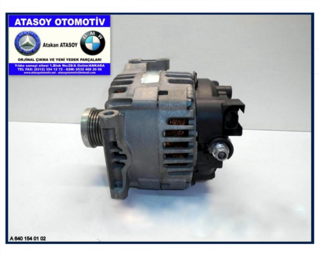 MERCEDES W245 B180CDI ALTERNATÖR A6401540102