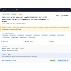 MERCEDES W164 ML ARAZİ ŞANZIMANI MERCEDES W164 ML ARAZİ ŞANZIMANI