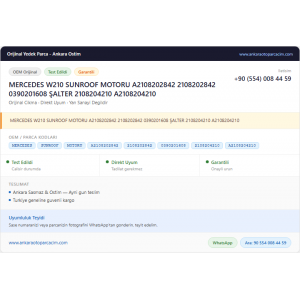 MERCEDES W210 SUNROOF MOTORU A2108202842