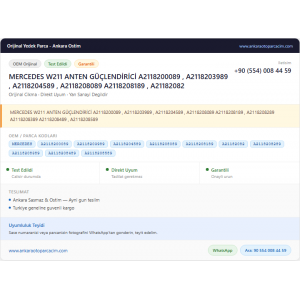 MERCEDES W211 ANTEN GÜÇLENDİRİCİ A2118200089 MERCEDES W211 ANTEN GÜÇLENDİRİCİ A2118200089