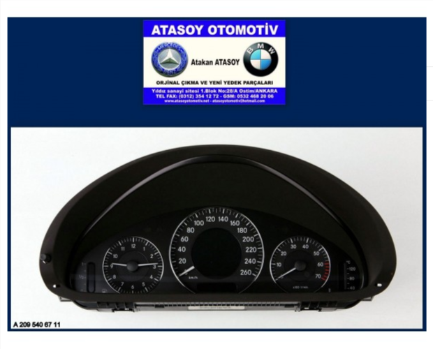 MERCEDES W209 CLK200 KİLOMETRE SAATİ