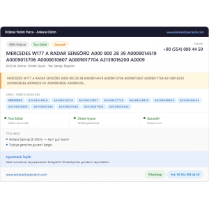 MERCEDES W177 A RADAR SENSÖRÜ MERCEDES W177 A RADAR SENSÖRÜ