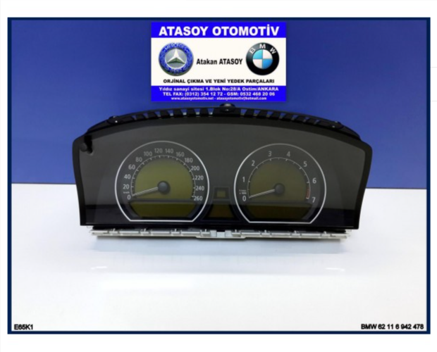 BMW E66 745Lİ KADRAN 62119140811 BMW E66 745Lİ KADRAN 62119140811