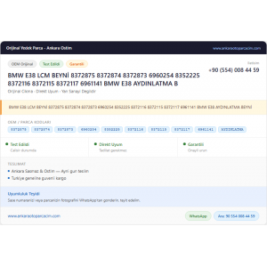 BMW E38 LCM BEYNİ 8372875