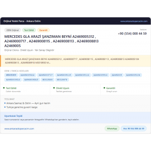 MERCEDES GLA ARAZİ ŞANZIMAN BEYNİ MERCEDES GLA ARAZİ ŞANZIMAN BEYNİ