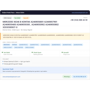 MERCEDES W246 B KONTAK A2469058001 MERCEDES W246 B KONTAK A2469058001