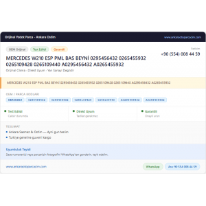 MERCEDES W210 ESP PML BAS