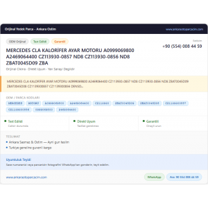 MERCEDES CLA KALORİFER AYAR MOTORU MERCEDES CLA KALORİFER AYAR MOTORU