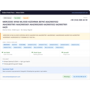MERCEDES W166 ML350D KIZDIRMA BEYNİ