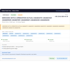 MERCEDES W176 A DİREKSİYON KUTUSU MERCEDES W176 A DİREKSİYON KUTUSU