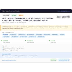 MERCEDES GLC BAGAJ AÇMA BEYNİ MERCEDES GLC BAGAJ AÇMA BEYNİ