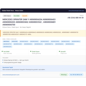 MERCEDES SPRINTER SAM Y A9069004204