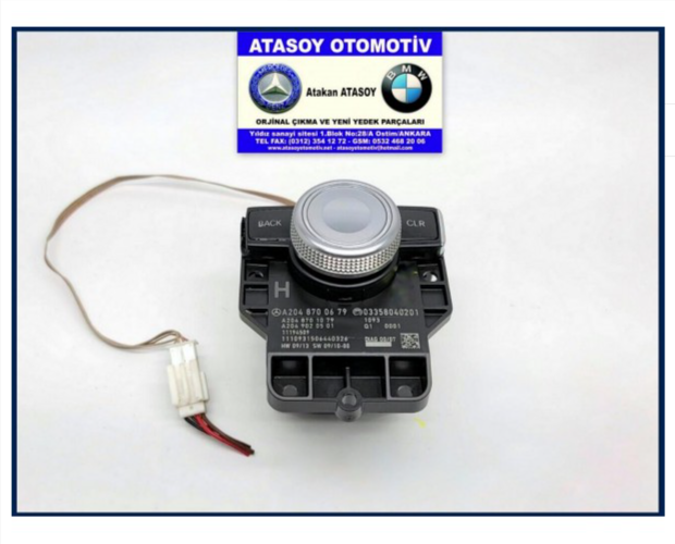 MERCEDES W204 MENÜ KONTROL A2048700679