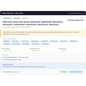 MERCEDES W169 SAM BEYNİ 1699010100