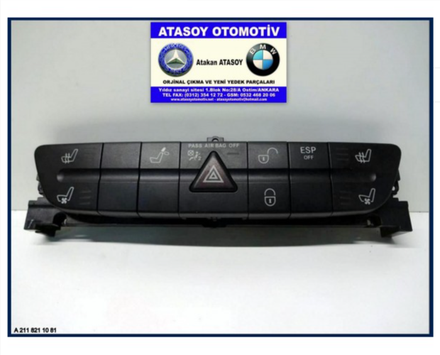 MERCEDES W211 KOLTROL PANELİ A2118211081