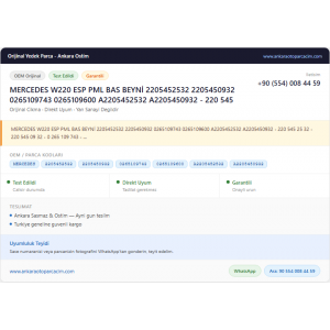 MERCEDES W220 ESP PML BAS MERCEDES W220 ESP PML BAS