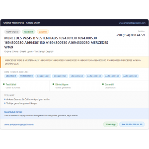MERCEDES W245 B VESTENHAUS 1694301130