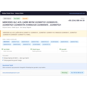 MERCEDES GLC ACİL ÇAĞRI BEYNİ