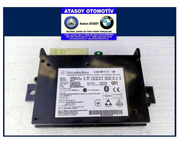 MERCEDES W205 ACİL ÇAĞRI BEYNİ MERCEDES W205 ACİL ÇAĞRI BEYNİ