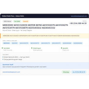 MERCEDES W210 E320CDI MOTOR BEYNİ