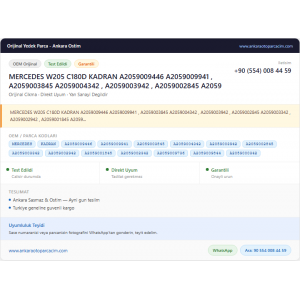 MERCEDES W205 C180D KADRAN A2059009446 MERCEDES W205 C180D KADRAN A2059009446