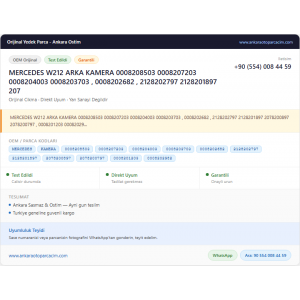 MERCEDES W212 ARKA KAMERA 0008208503