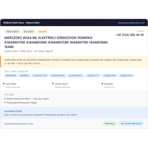 MERCEDES W164 ML ELEKTRİKLİ DİREKSİYON