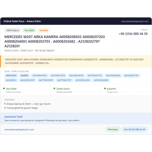 MERCEDES W207 ARKA KAMERA A0008208503