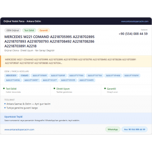 MERCEDES W221 COMAND A2218705995 A2218702895