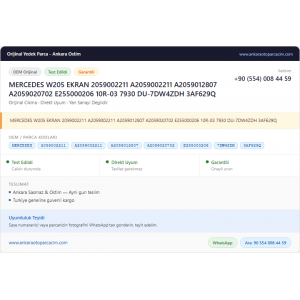 MERCEDES W205 EKRAN 2059002211 A2059002211 MERCEDES W205 EKRAN 2059002211 A2059002211