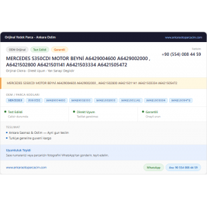 MERCEDES S350CDI MOTOR BEYNİ A6429004600