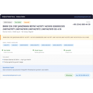 BMW E36 318İ ŞANZIMAN BEYNİ