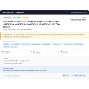 MERCEDES W166 ML VESTENHAUS 1664301030